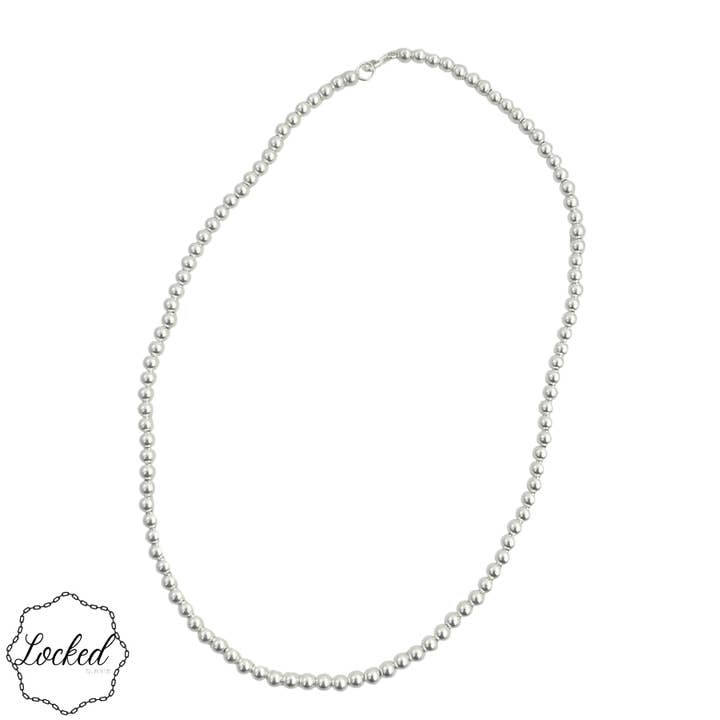 Sterling Silver | 4mm Necklace for wholesale by Locked by Lula 'n' Lee