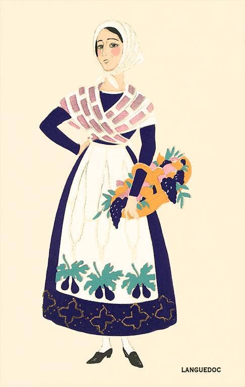 Found Image Press - Wholesale Magnet - Magnet FF-243 Native Costume of Languedoc0