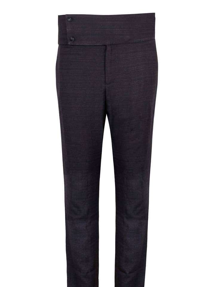 Pantaloni dritti neri Onyx per la vendita all'ingrosso da parte di Ocean Rebel