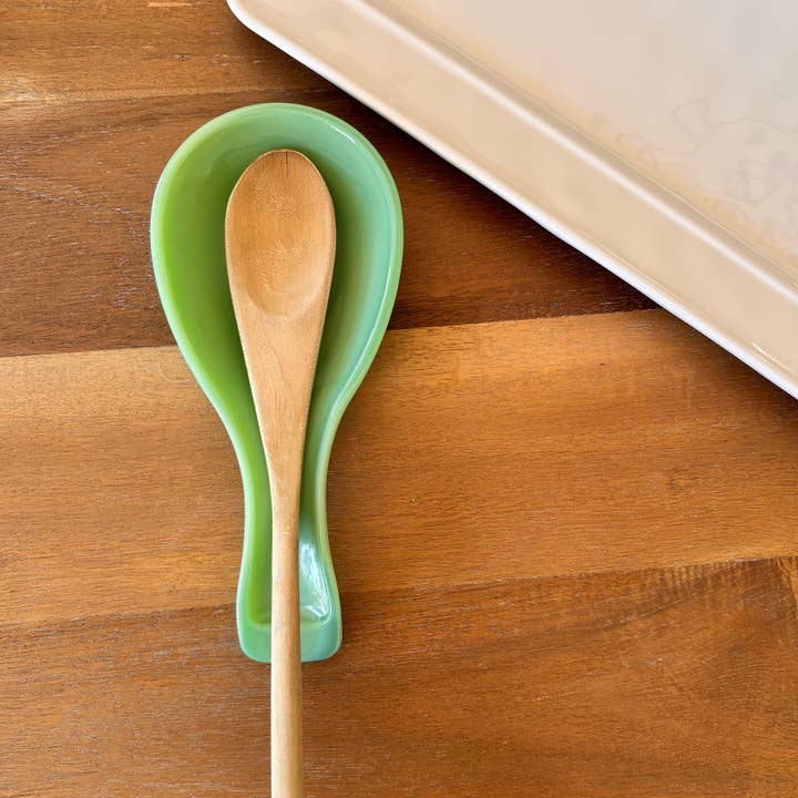 TableCraft Products Company - Wholesale Spoon Rest - Jadeite Glass Collection Spoon Rest