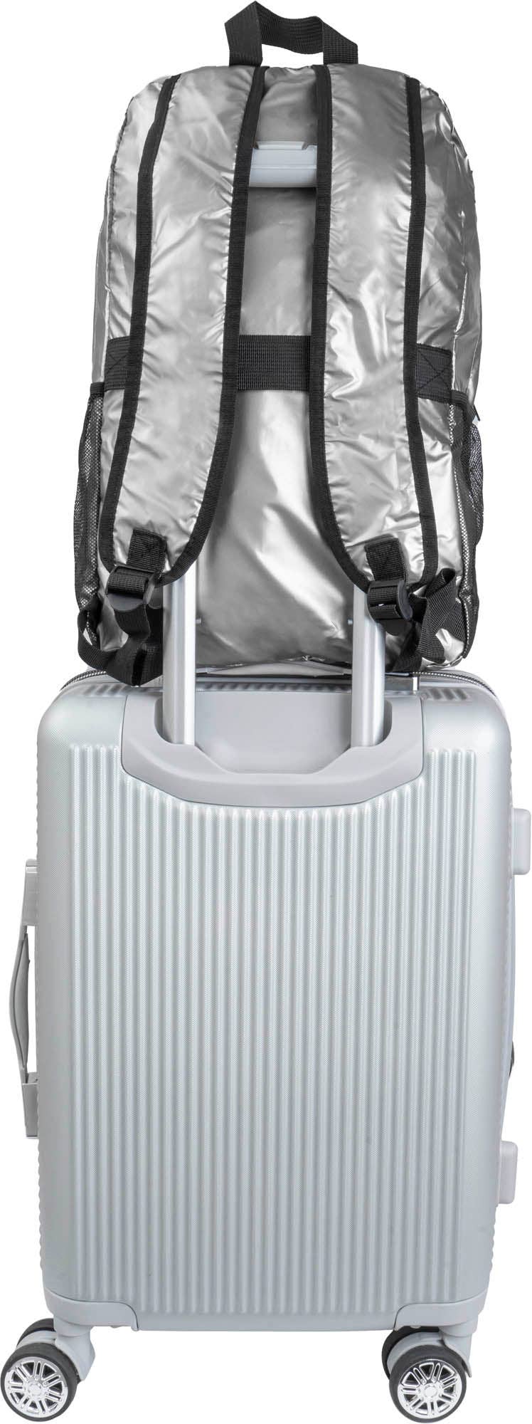 Magid - Wholesale Backpack - Unisex - Boarding Pass Recycled Metallic Foldable & Packable Pouch Multi Compartment Backpack12