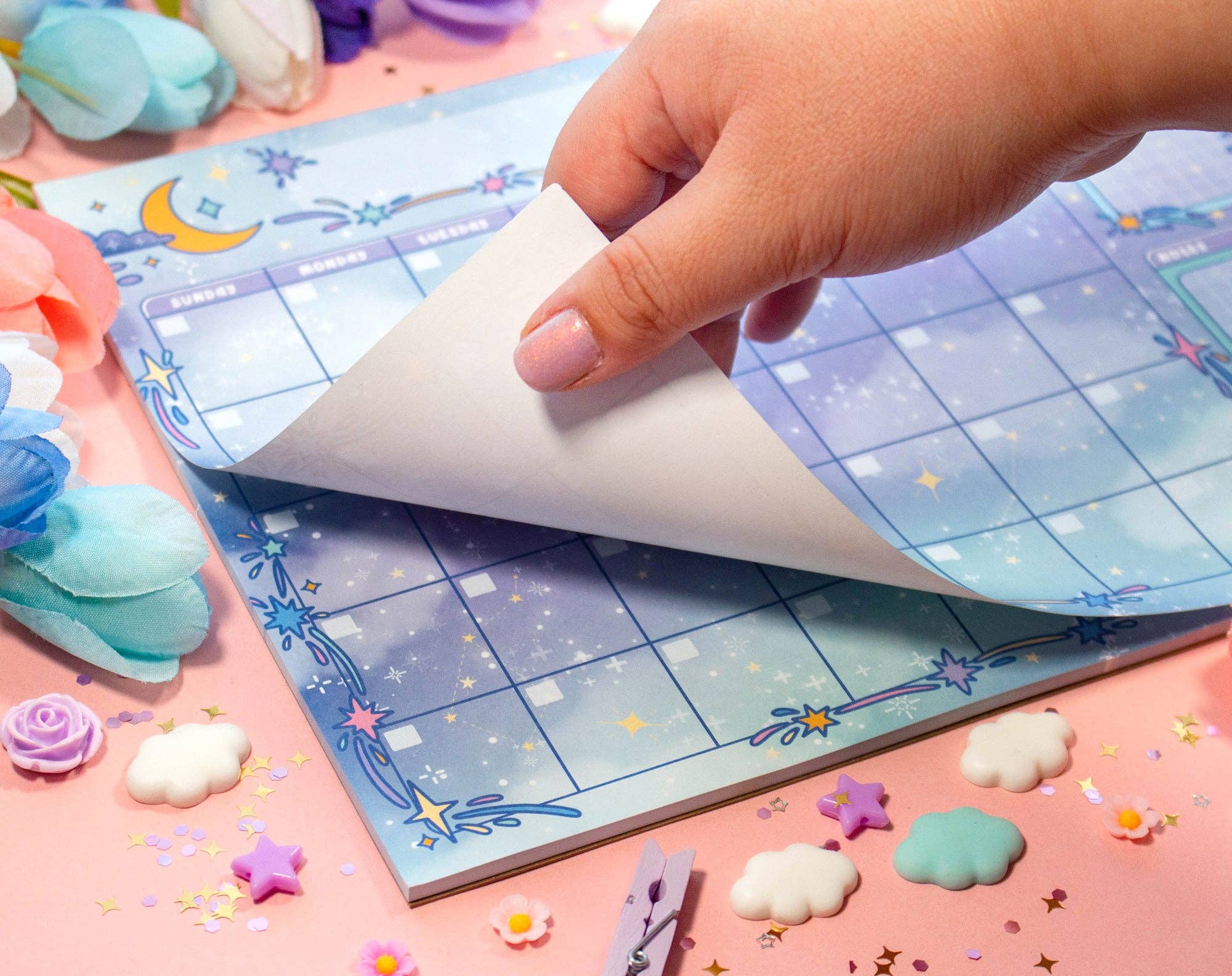 Unicorn Eclipse - Wholesale Planner - Celestial Galaxy Monthly Planner Pad1