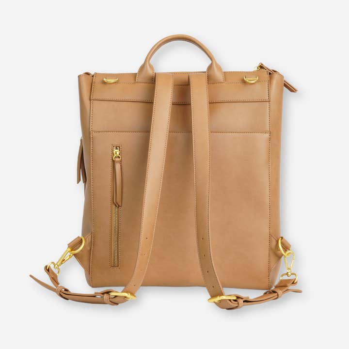 Fawn Design - Wholesale Diaper Bag - Baby - The Square Diaper Bag - Premium Matte Faux Leather Backpack