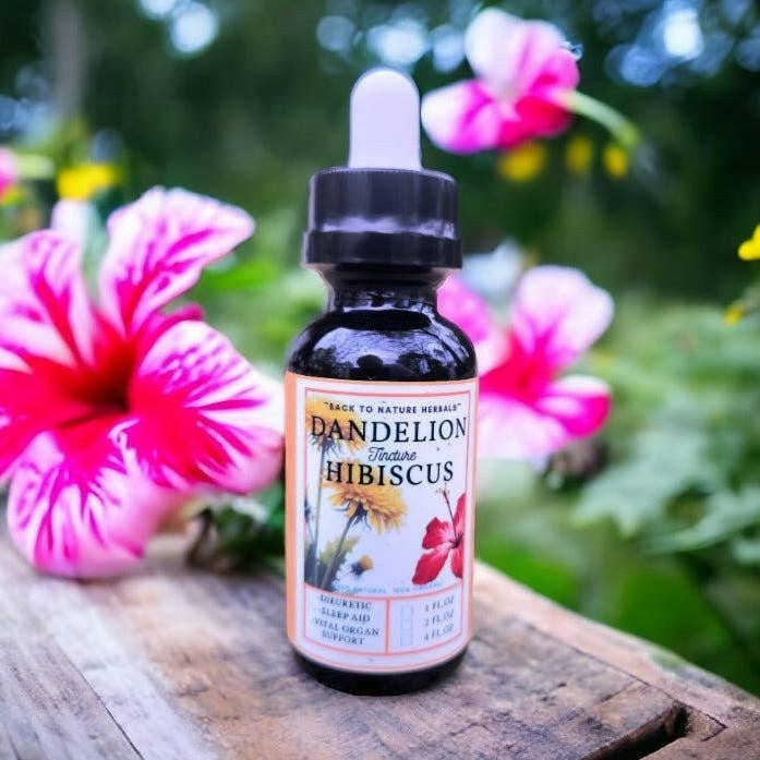 Tintura biologica di ibisco di tarassaco per la vendita all'ingrosso da parte di Back2Nature Herbals