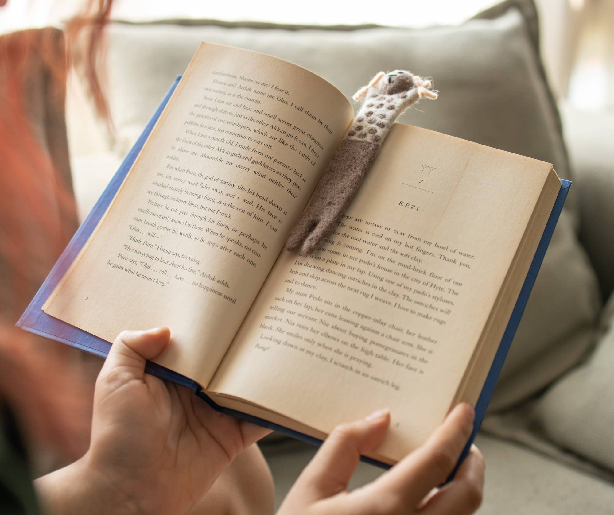 Everest Pet Supply & Gifts - Wholesale Bookmark - Spotted Brown Bear Bookmark, Needle Felted, Handmade1