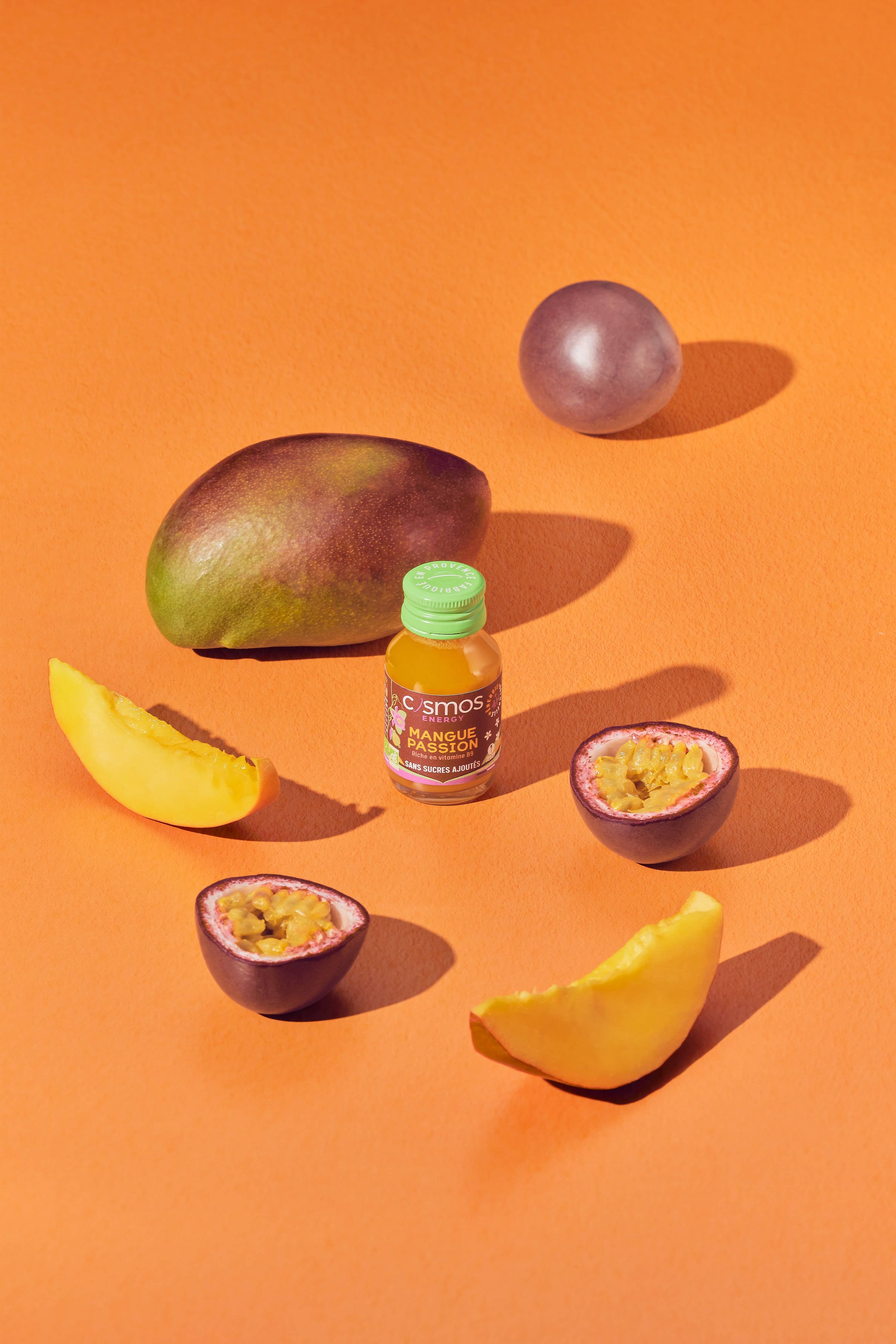 Cosmos – wholesale Sport-/energidryck – COSMOS ENERGY - Energigivande shot: Ekologisk mango och passionsfrukt