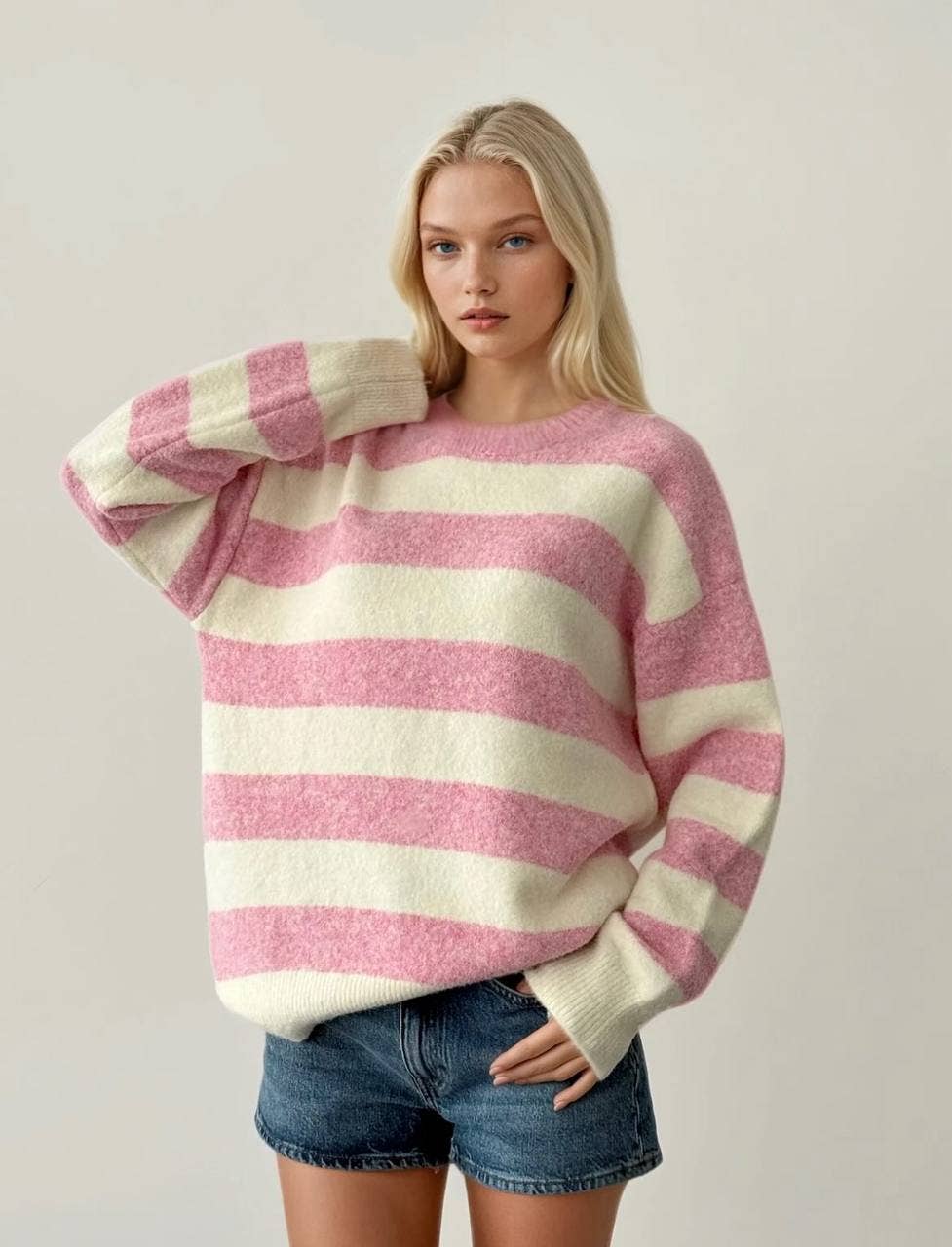 Anaz - Wholesale Knit Sweater - Women's - Bold Striped Sweaters