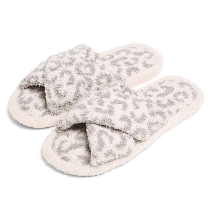 Fashion City - Wholesale Slippers - Women's - Luxury Soft Crossover Leopard Pattern Slipper5