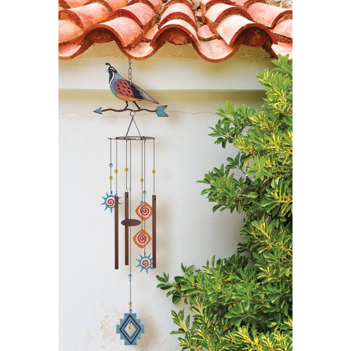 Gamble's Quail Wind Chime for wholesale by Sunset Vista Designs