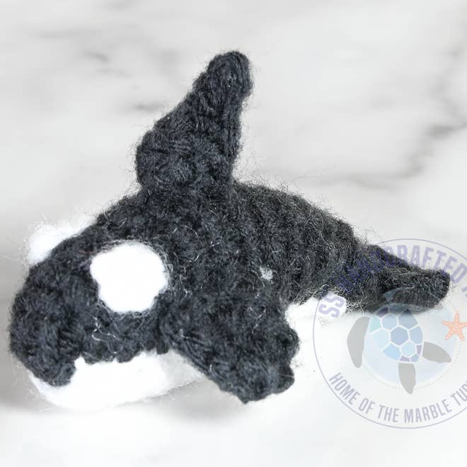 Hand Knitted Orca 3" for wholesale by SS handcrafted Art