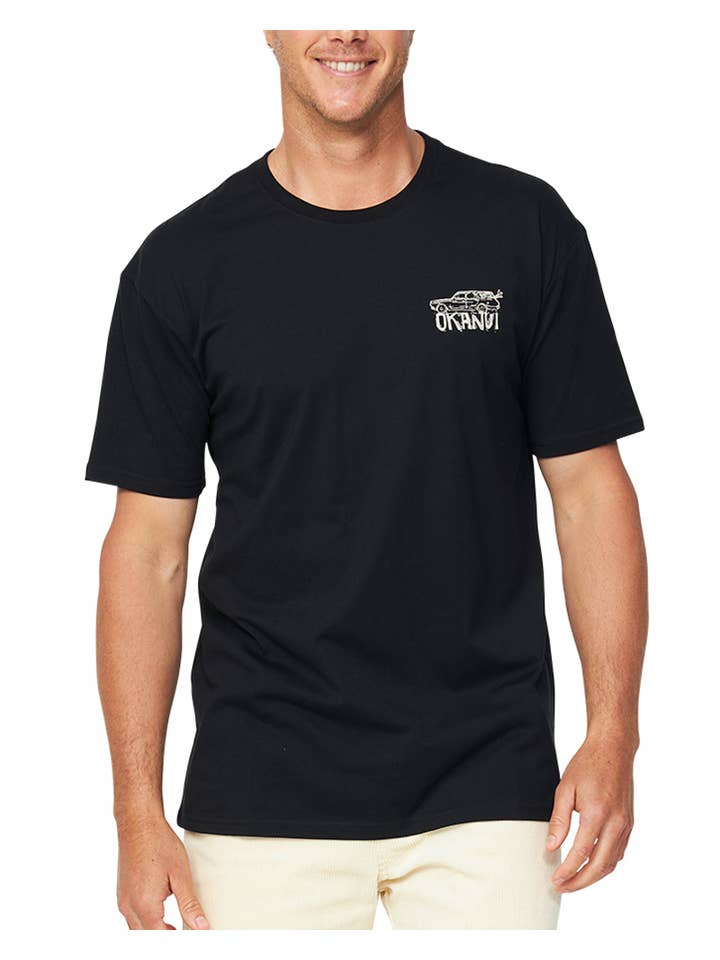 Okanui - Wholesale Screen printed t-shirt – Men′s - Mens - T-Shirt - Rearview - Black3