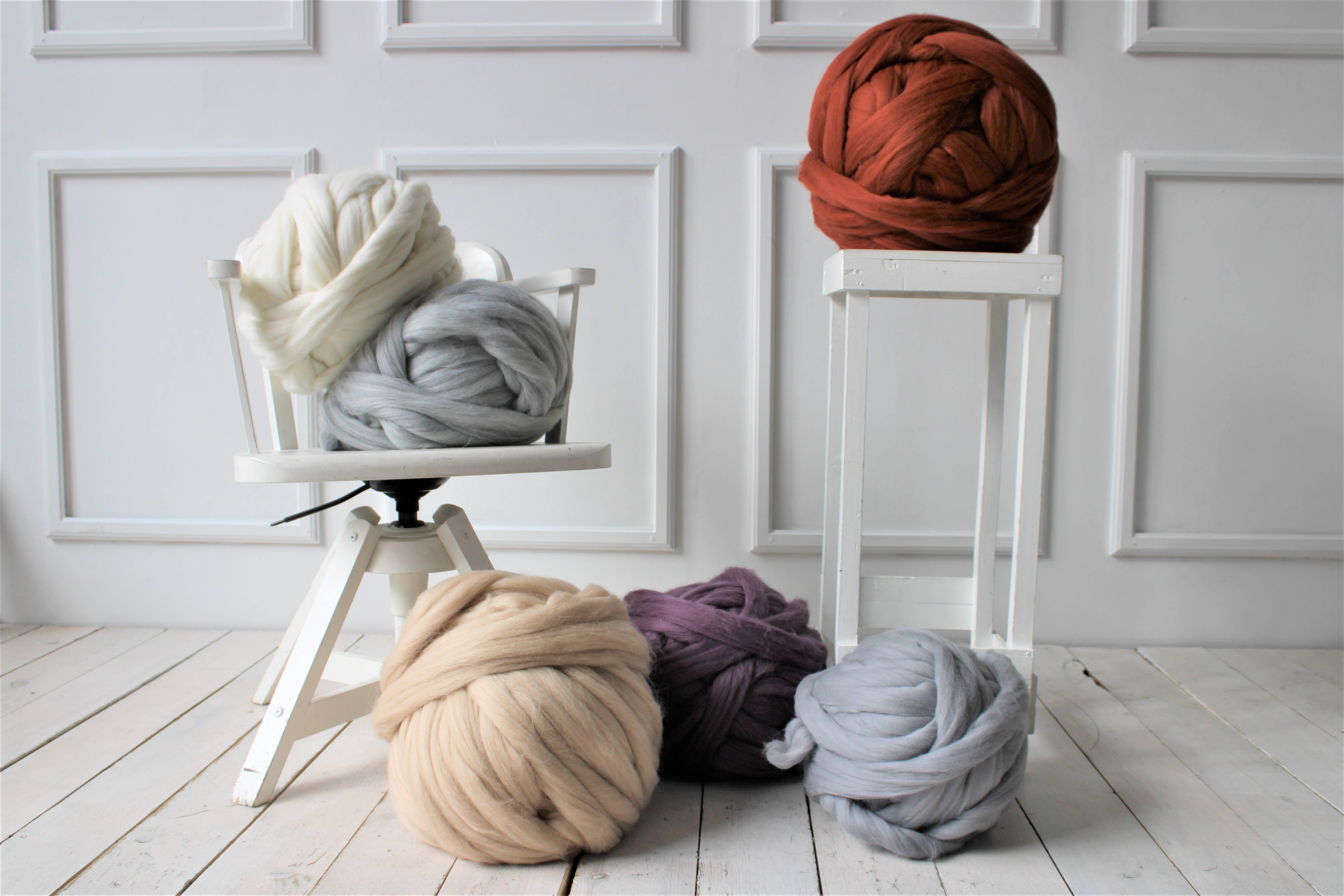 woolexperts - Wholesale Yarn - Merino wool roving Chunky yarn Super bulky yarn6