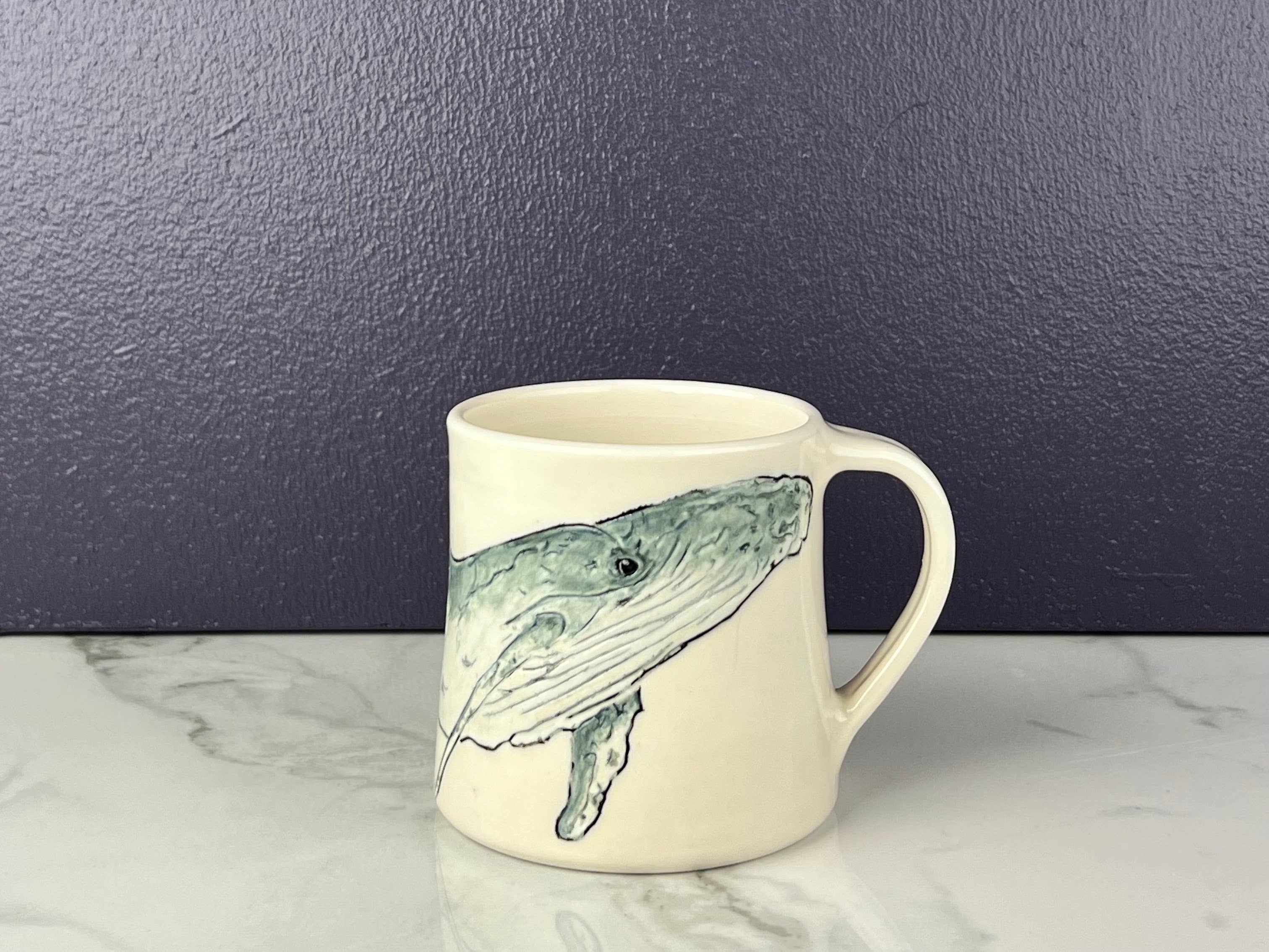 Lucy Nilan Studios - Wholesale Drinking Glass/Cup - Humpback whale5