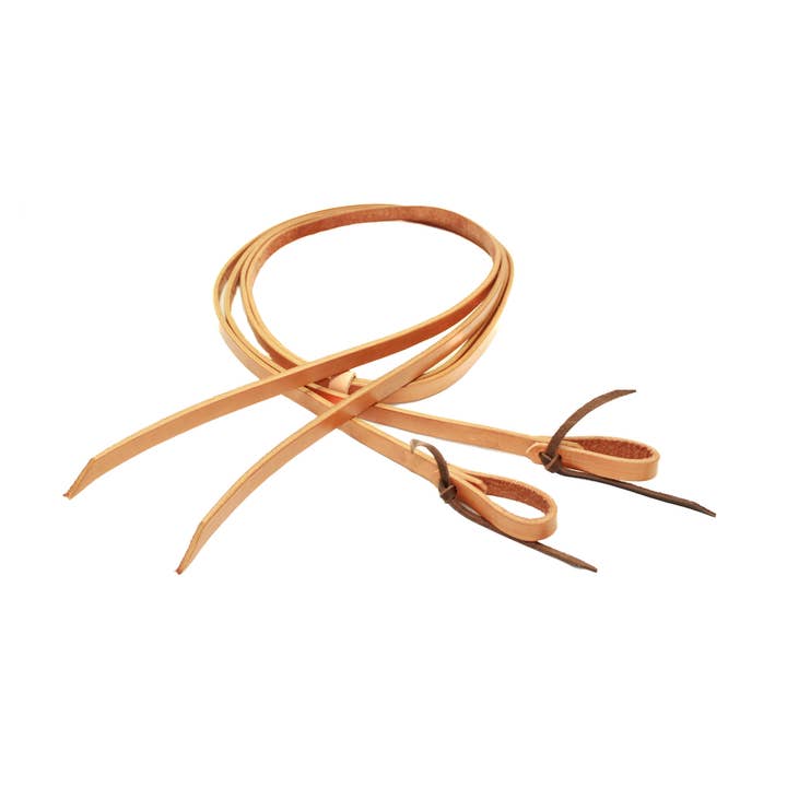 Rênes fendues de 1,27 cm avec boucle d’eau pour la vente par J Wayne Leather