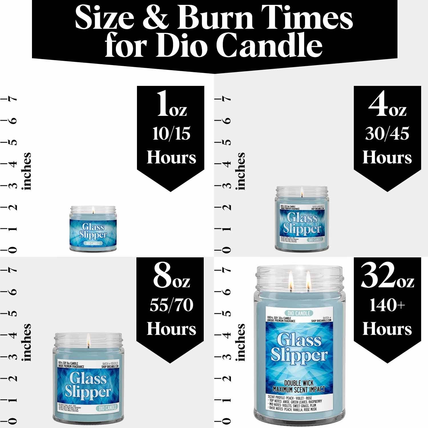 Dio Candle Company - Wholesale Jar/Filled Candle - Glass Slipper Candle6