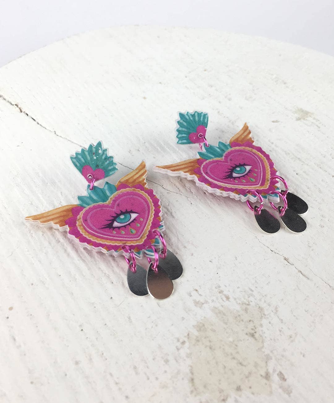 Pipapaper – wholesale Dangle earrings – EYE EARRINGS MEXICO1