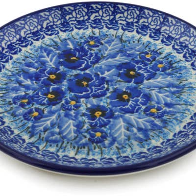 Toast Plate 6" Deep Winter Theme UNIKAT for wholesale by Polmedia Polish Pottery