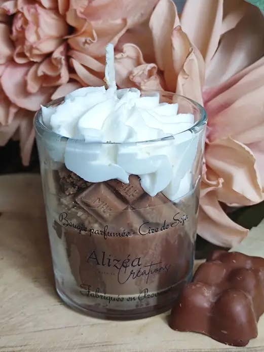 CANDELA GOLOSA ROTONDA ROCHER PRALINATO 180G per la vendita all'ingrosso da parte di LES CREATIONS D'ALIZEA