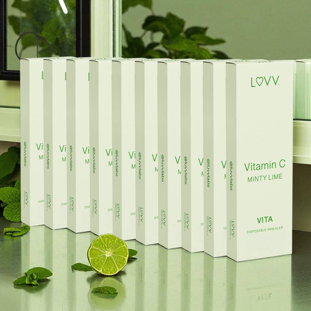LUVV Labs - Wholesale Oral Supplement/Vitamin - 10 LUVV VITA Vitamin C Infused Minty Lime Flavored Inhealers4