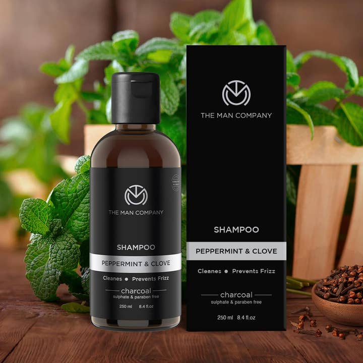 The Man Company – Engroshandel Hårshampoo - Herre – Trækul Shampoo 250 ml - Pebermynte & Nelliker1