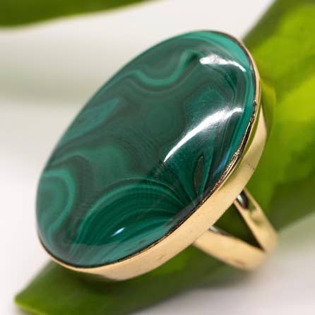 Anillo grande de latón con forma de piedra para venta al por mayor de Baizaar