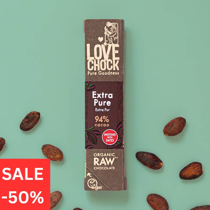Chocolat 94% avec dattes -50% DDM : 27/05/2026. pour la vente par Lovechock NL