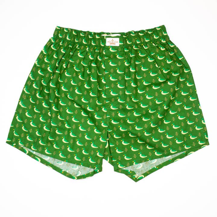 The Royal Standard - Wholesale Underwear - Men's - Men's Duck Boxers Hunter Green/Taupe -Asst.