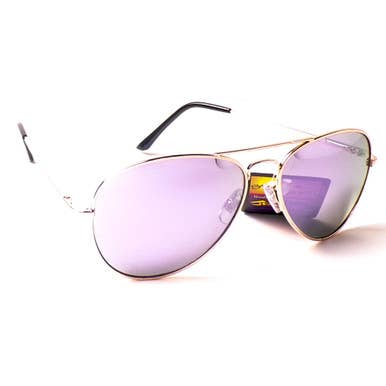 Klassische Piloten-Sonnenbrille aus Metall, verschiedene Farben, 3er-Pack für den Großhandel von Mid America