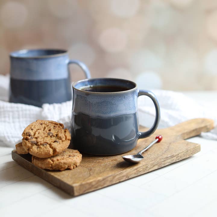 Midnight Blue Handmade Muglets | Handmade Coffee Mugs for wholesale by Glosters Pottery