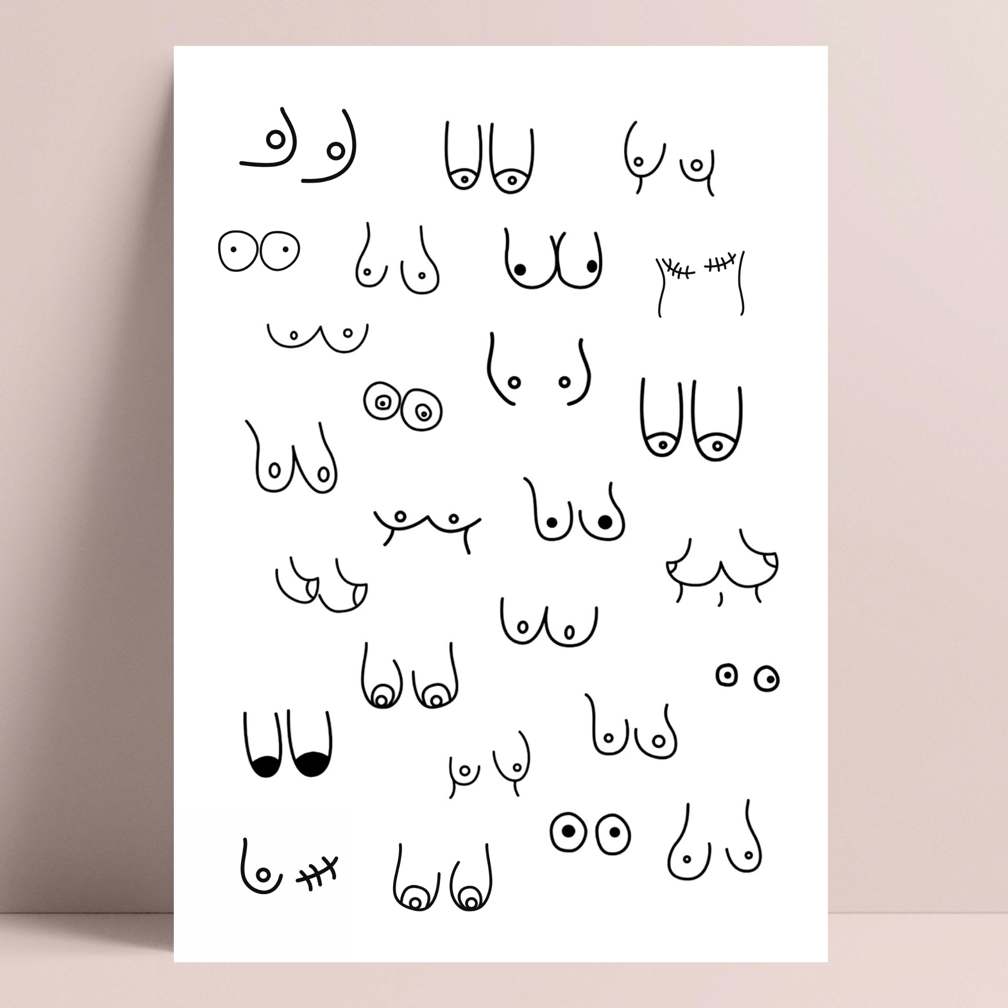 PRINTD image - Wholesale Bathroom Sign - Bathroom Poster, Boob Print, Bathroom Accessories, Bathroom2