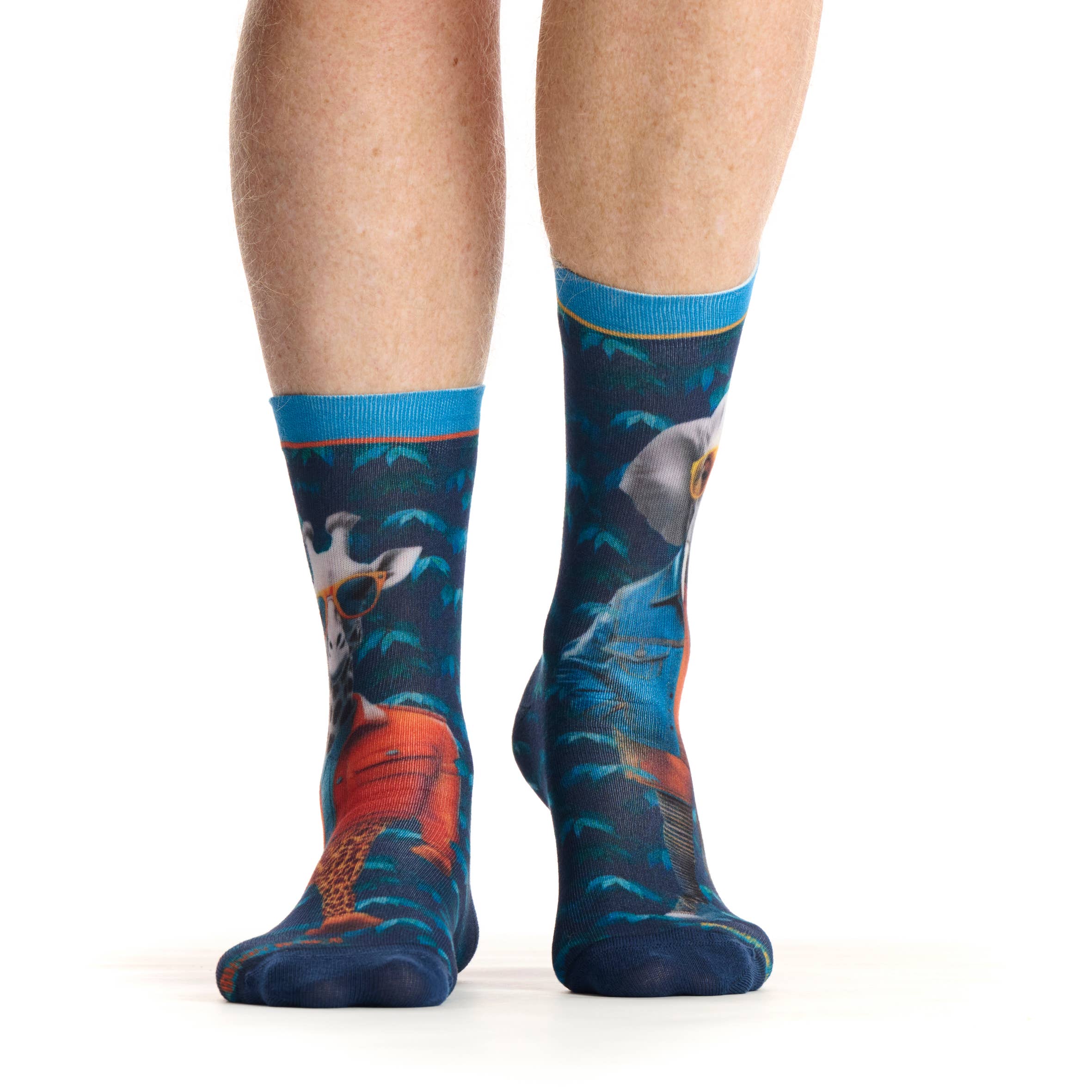 Ruban Rouge – wholesale Strumpor - Unisex – Omatchade strumpor "Gino & Lino" Safari - 39/42- 43/463