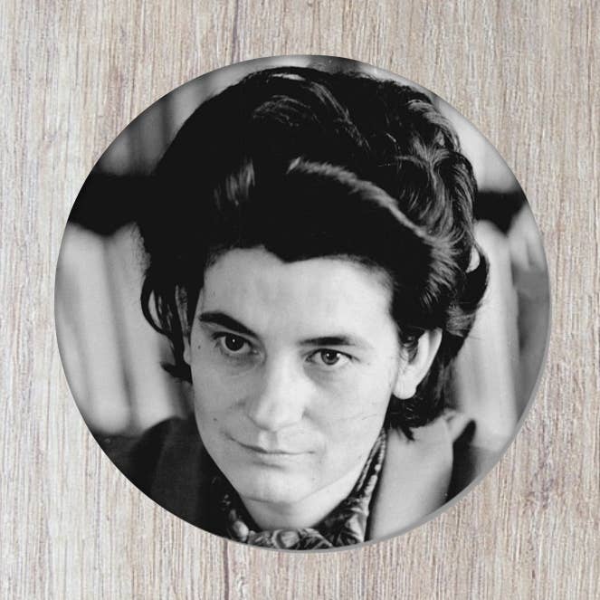 Christa Wolf - button for wholesale by Momokin