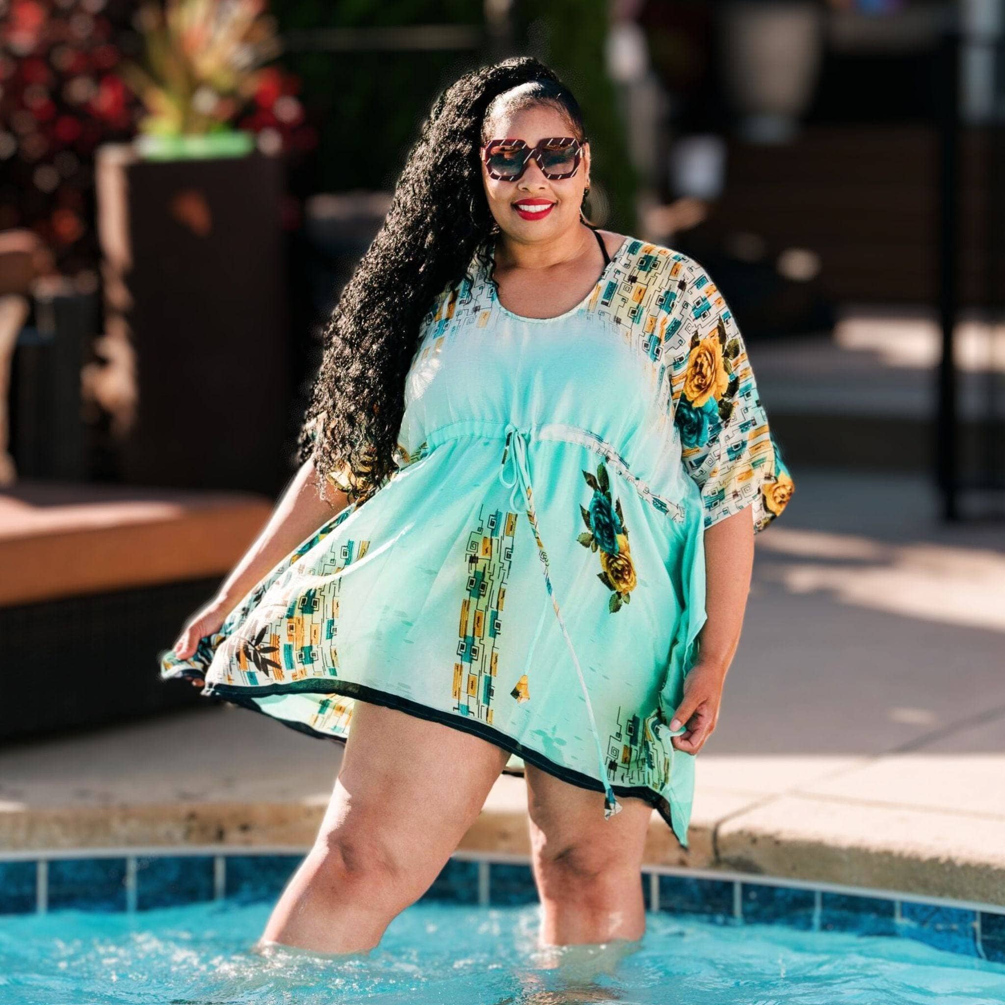 Darn Good Yarn - Wholesale Kaftan - Women's - Aanya Adjustable Short Kaftan11