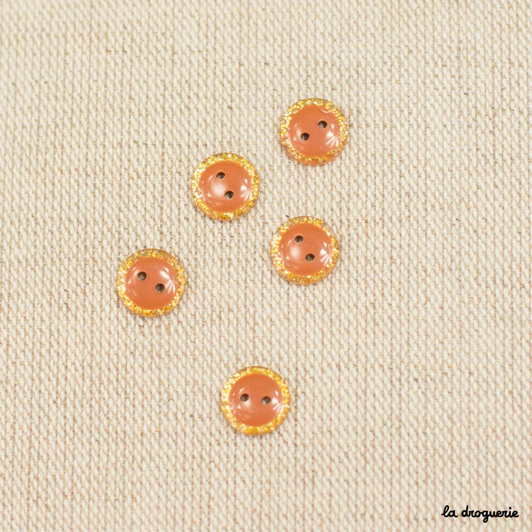 LA DROGUERIE - Wholesale Drukknoop/naaiknoop - 10 mm glitterende magische knoop - 10 mm knoop2