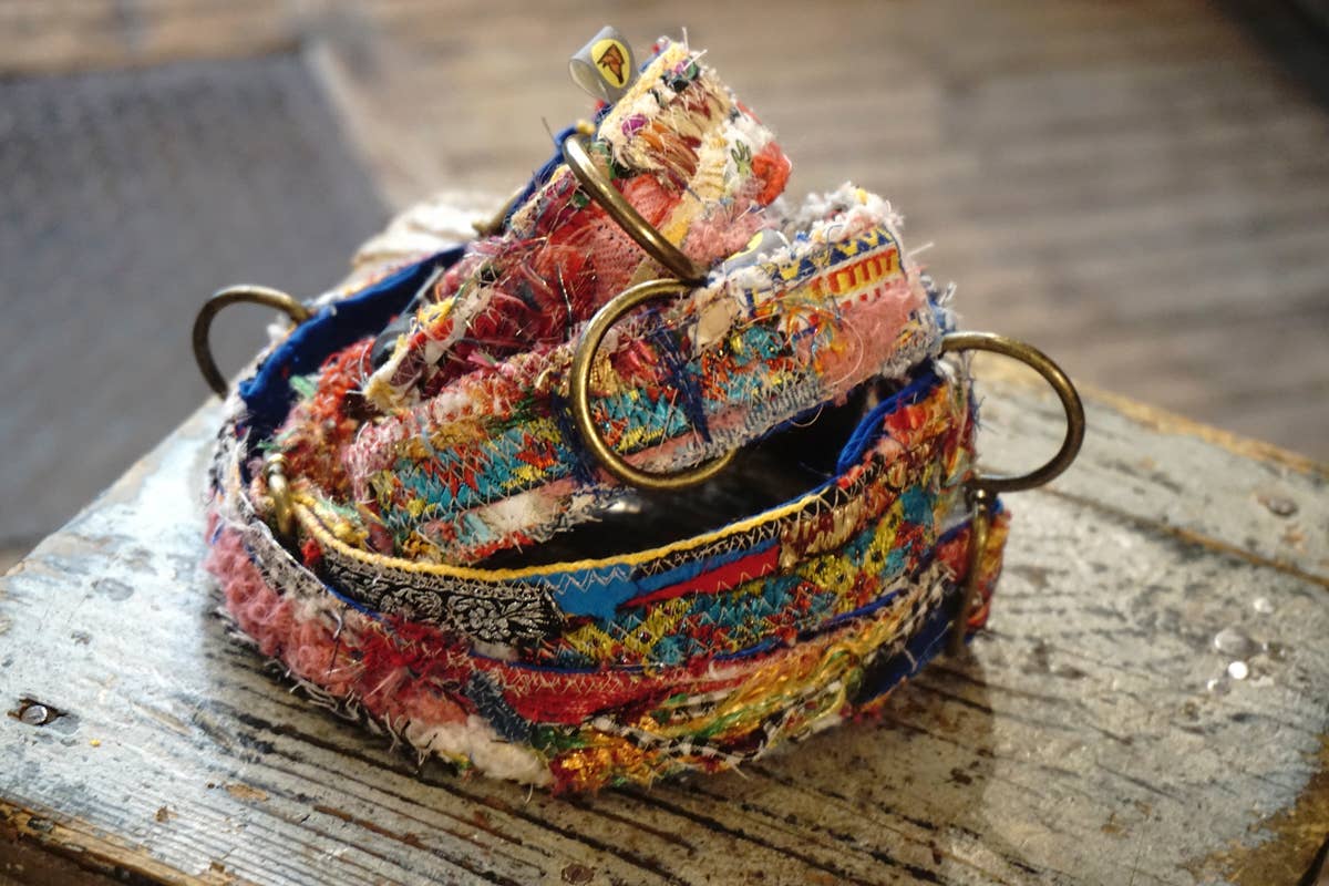 hundsfutter - Wholesale Pet Collar - Dog - Unique "patchwork1" dog collars - box with 4 sizes18