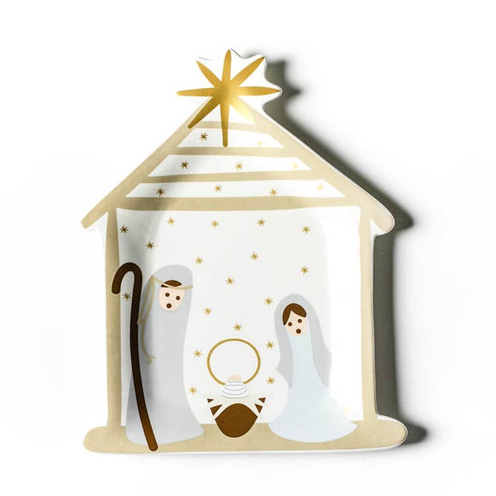 Fair Skin Nativity Platter for wholesale by Coton Colors
