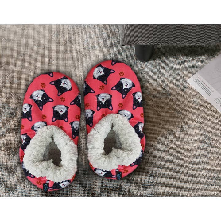 E&S Pets - Wholesale Slippers - Women's - Black and White Cat Slippers5