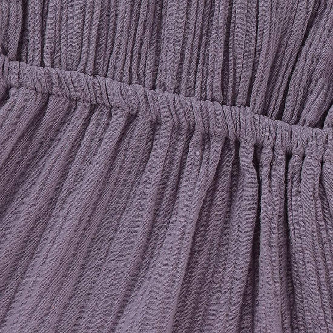 Fennco Styles - Vendita all'ingrosso Vestito - Bambini - Abito da ragazza in cotone garzato con fiocco e cravatta sul davanti3