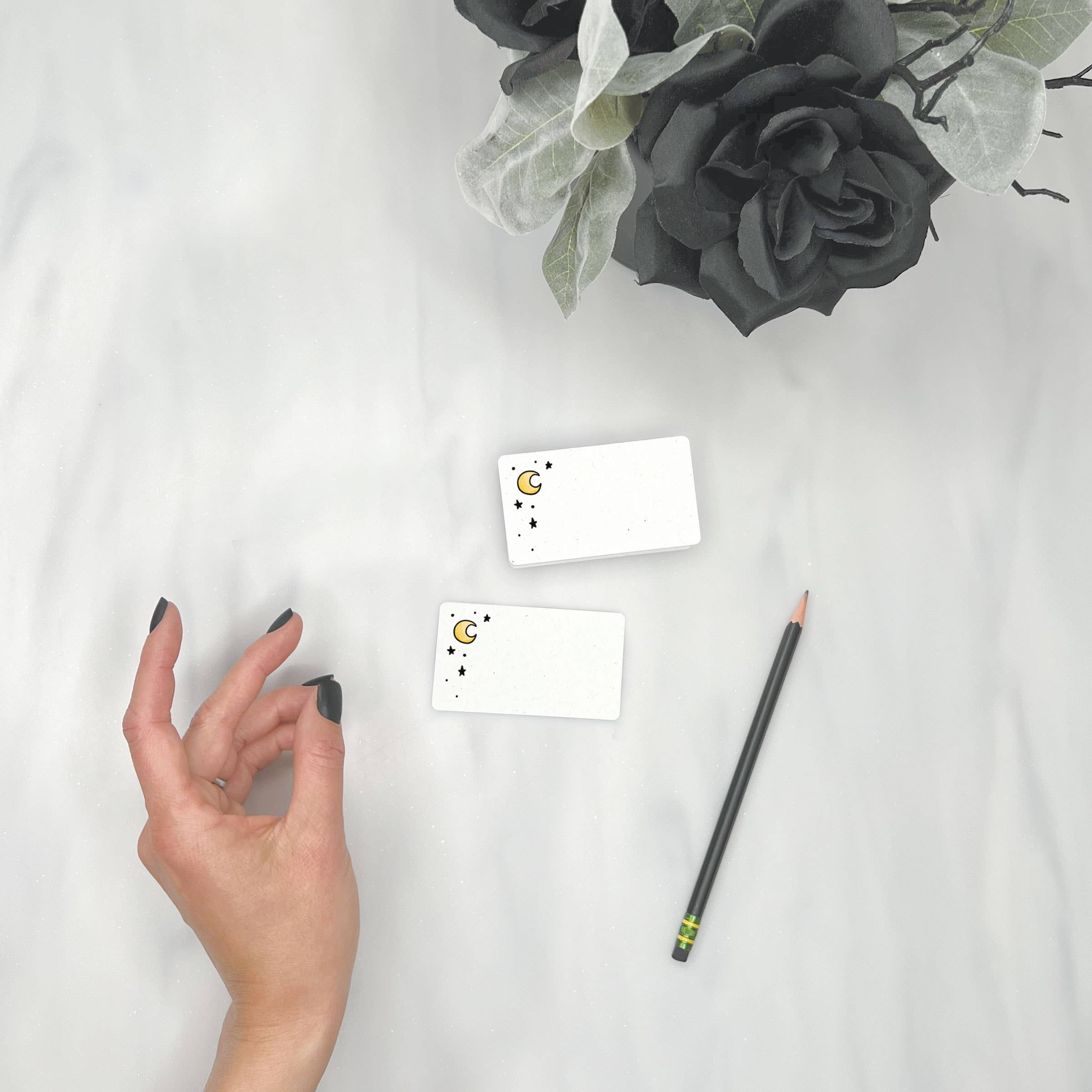 Lemon Doodle - Wholesale Stationery/Notecard Set - Moon & Stars - Mini Note Cards (Pack of 56)2