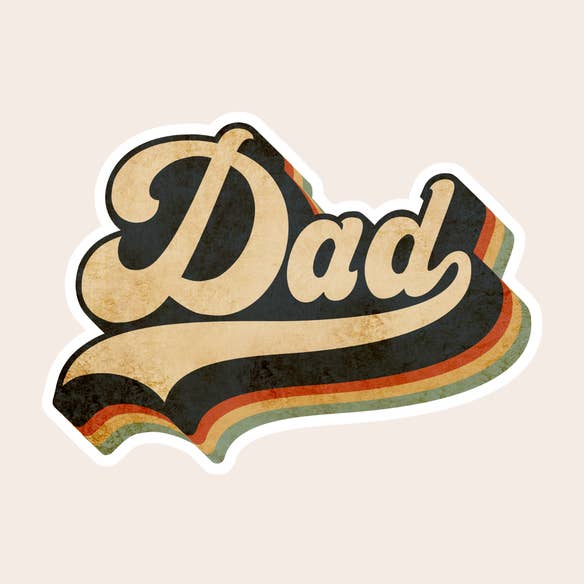 Autocollant Retro Dad pour la vente par My LuElla