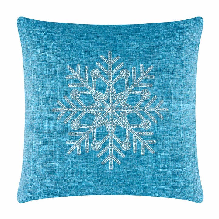Sparkles Home - Wholesale Throw/Decorative Pillow - Rhinestone Snowflake Pillow42