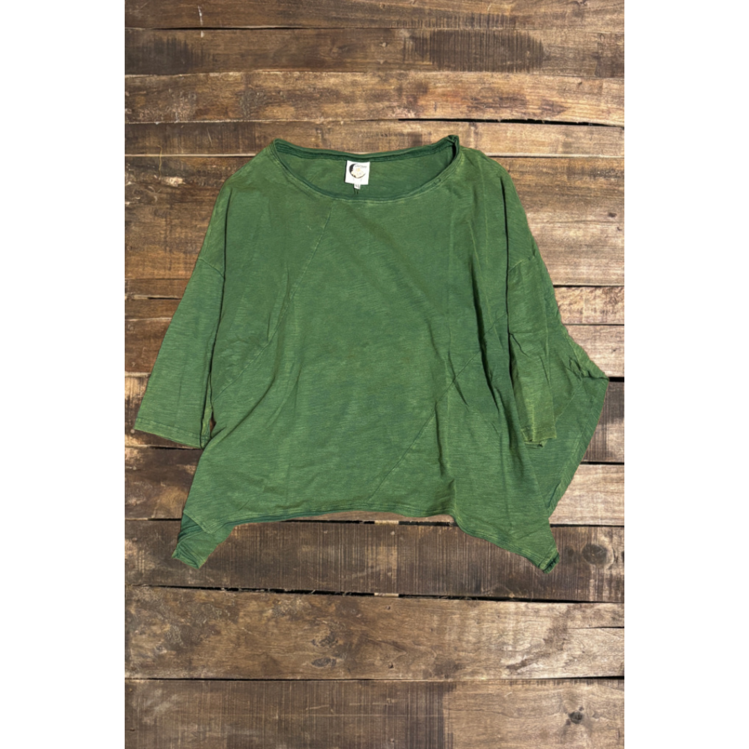 Jaded Gypsy – Engroshandel Bluse - Dame – Vær Fri Top - Vintage Smaragd1