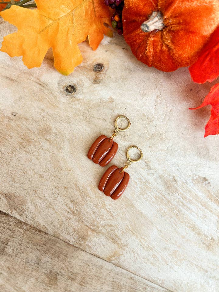 Kürbis-Kuschelhöschen für den Großhandel von hunterclayco | Polymer Clay Earrings