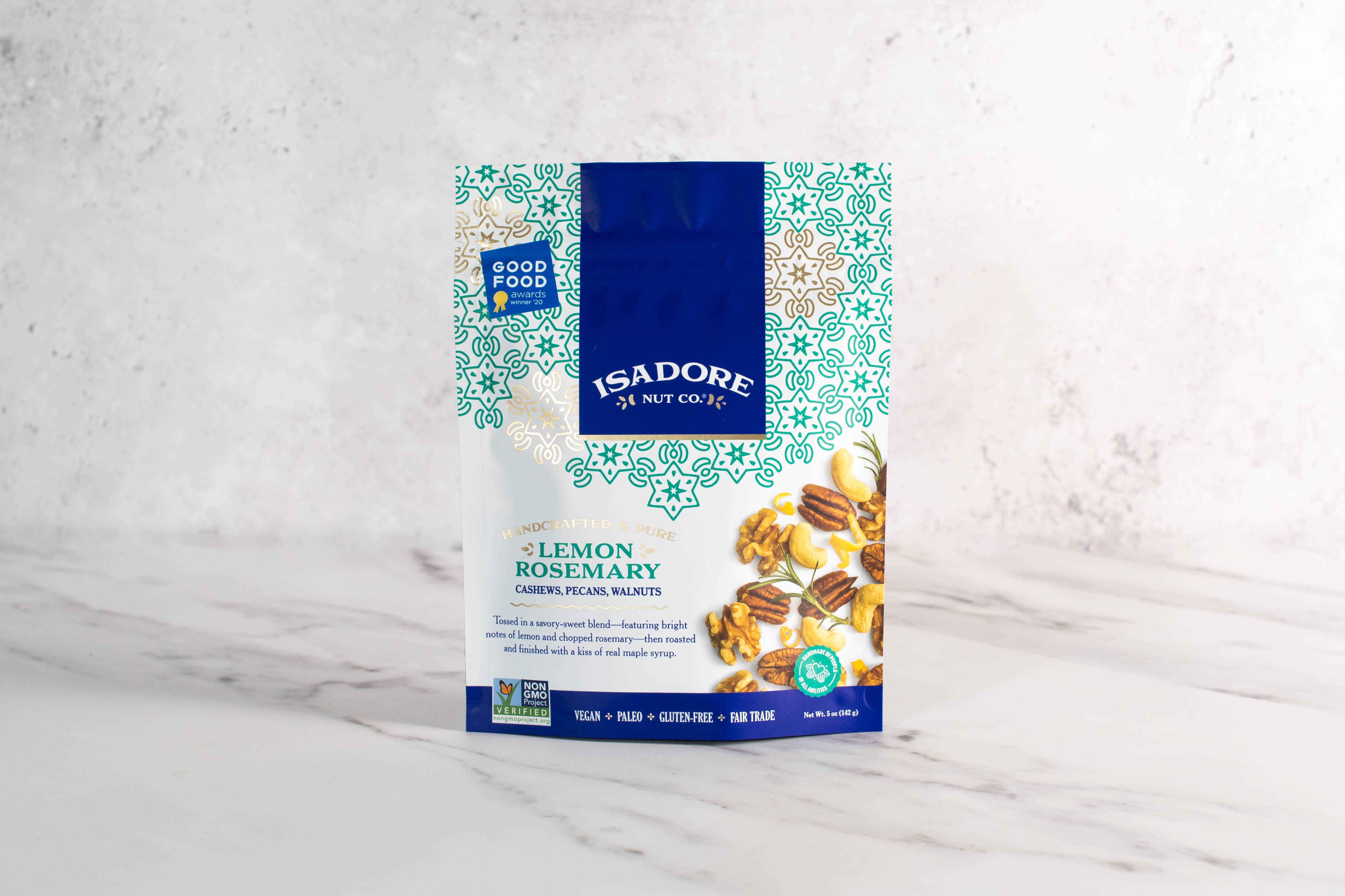 Isadore Nut Company - Wholesale Nuts - Lemon Rosemary: Cashews, Pecans, Walnuts- 5 oz- Non-GMO7