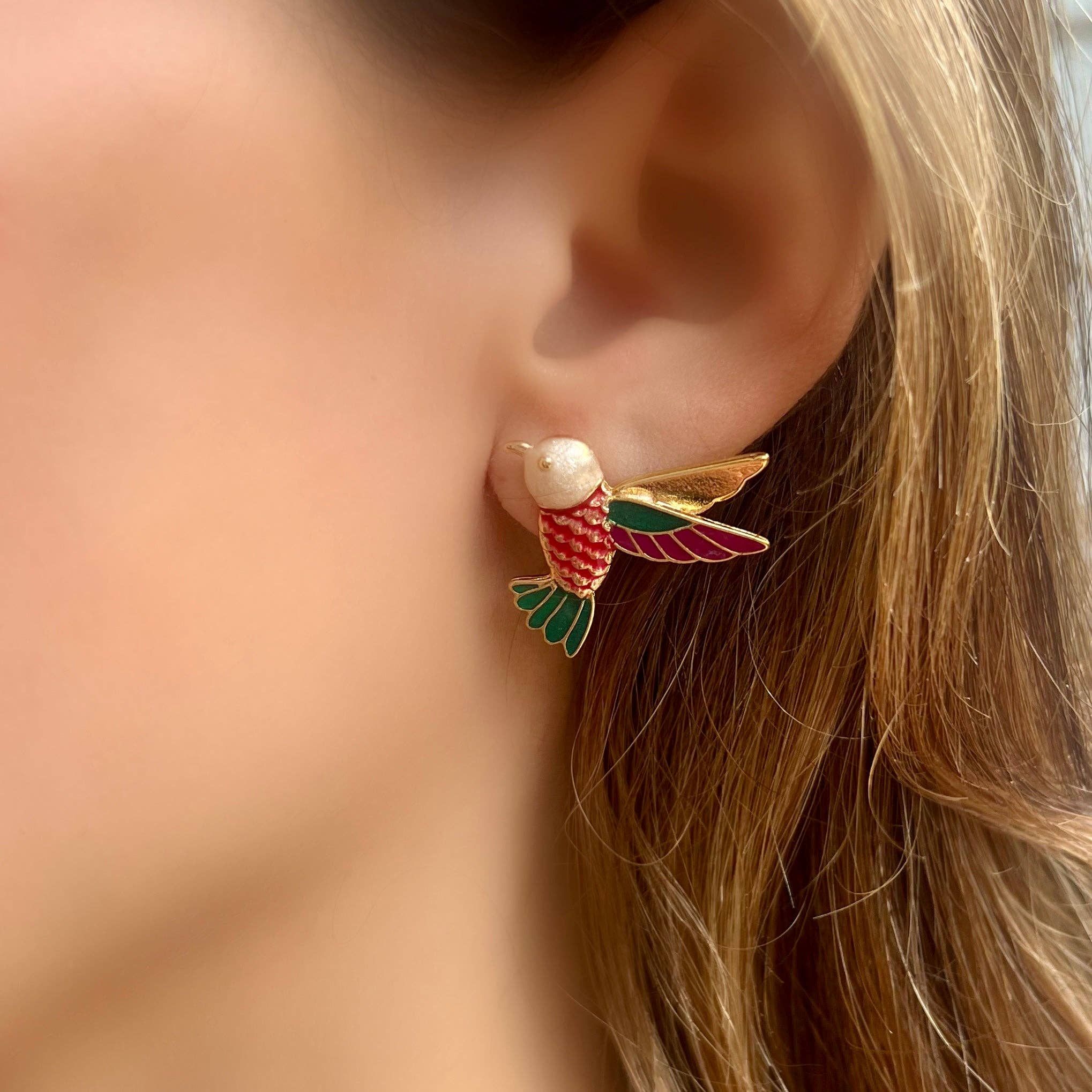 LPL Creations – Engroshandel Ørestikkere – Kolibri Stud Øreringe1