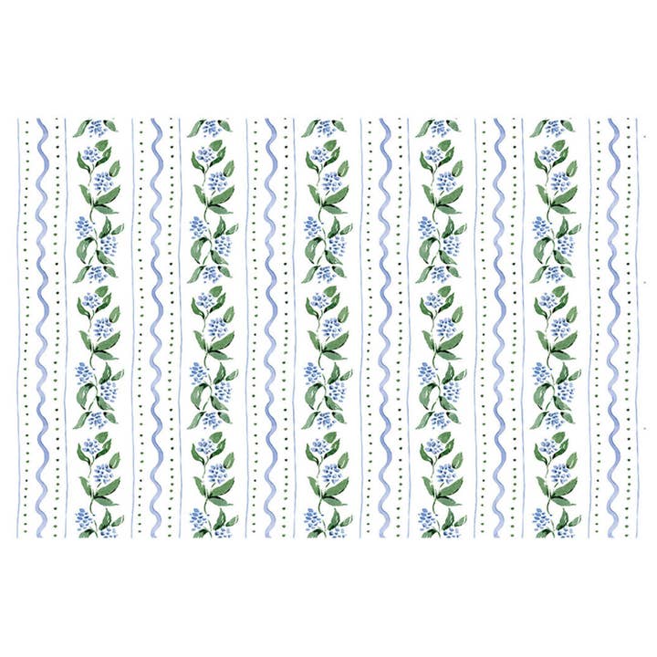 Bloc-notes de sets de table en papier bleu mousse April x Camilla | Lot de 24 pour la vente par Lucy Grymes Designs