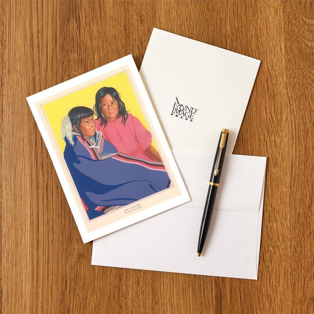 Found Image Press – Engroshandel Brevpapir/sæt med noteskort – Hilsen Kort NA-282 Spopeia og Mameia1