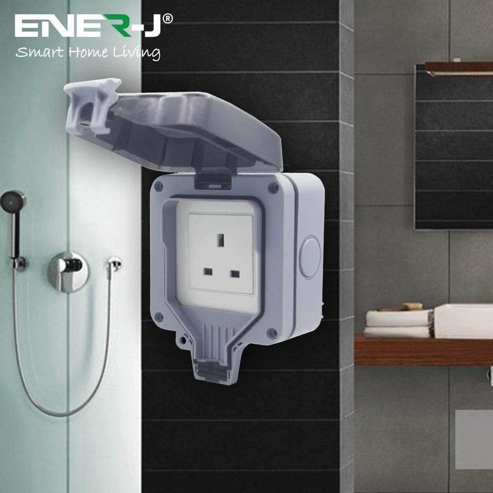 ENER-J – wholesale Outdoor/lawn light – Smart 1 Gang 13a Wifi Weatherproof Outdoor Socket5