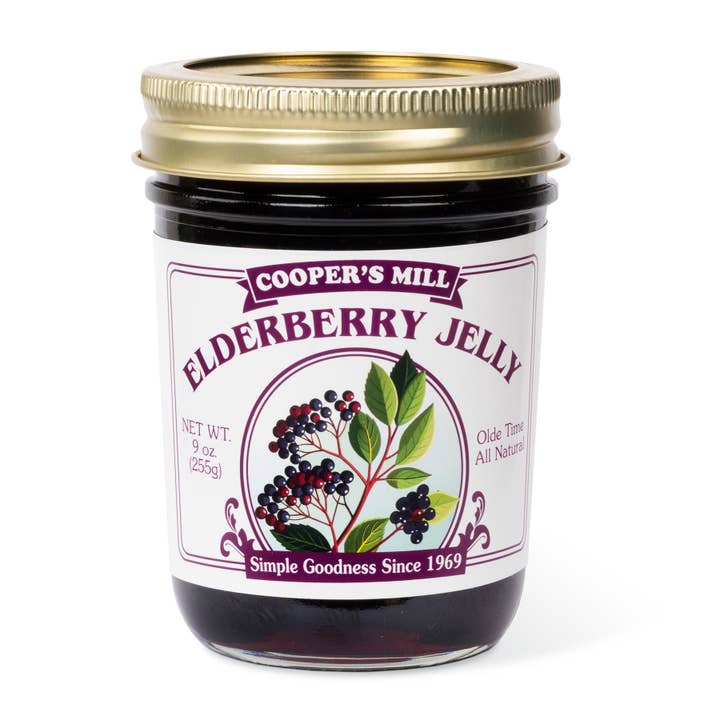 Cooper's Mill - Wholesale Jam/Jelly - Elderberry Jelly - Half Pint
