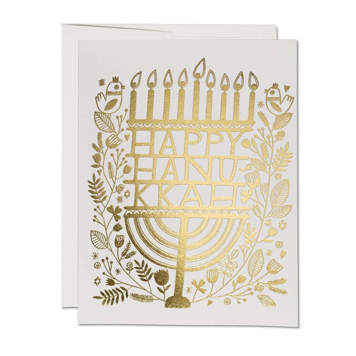 Hanukkah Candles Hanukkah lykønskningskort for engroshandel hos Red Cap Cards